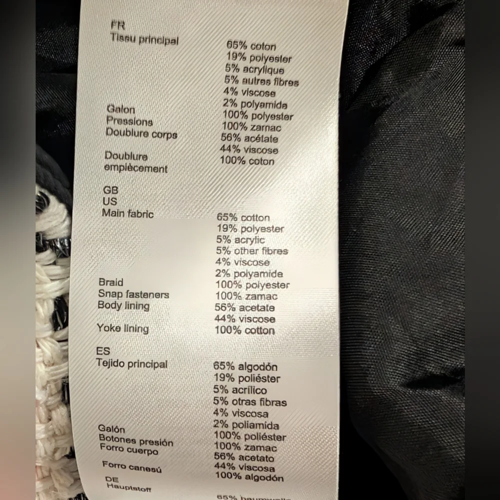 Maje Checked Cotton-Blend Tweed Jacket with Gold Crest Buttons - Picture 8 of 12